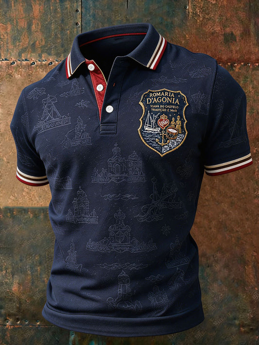 Men's Portugal Festas d'Agonia Art Printed Casual Tops