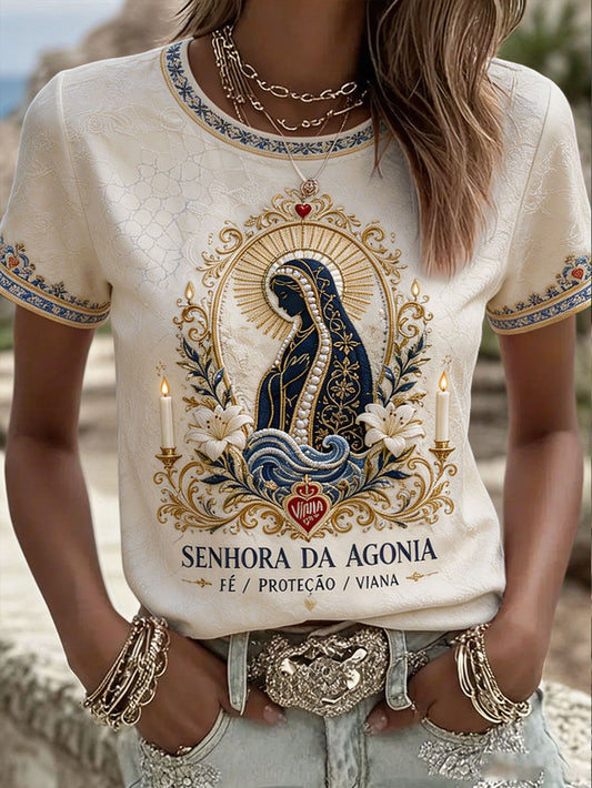 Women's Portugal Festas d'Agonia Art Printed T-shirt