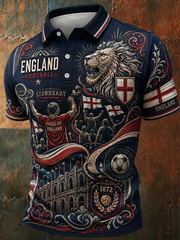 Men's UK Football Lover England Printed polo shirt