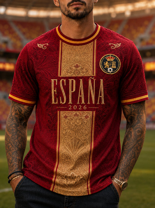 Men's Gift For Football Fans Print Casual Tee
