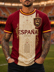 Men's Gift For Football Fans Print Casual Tee