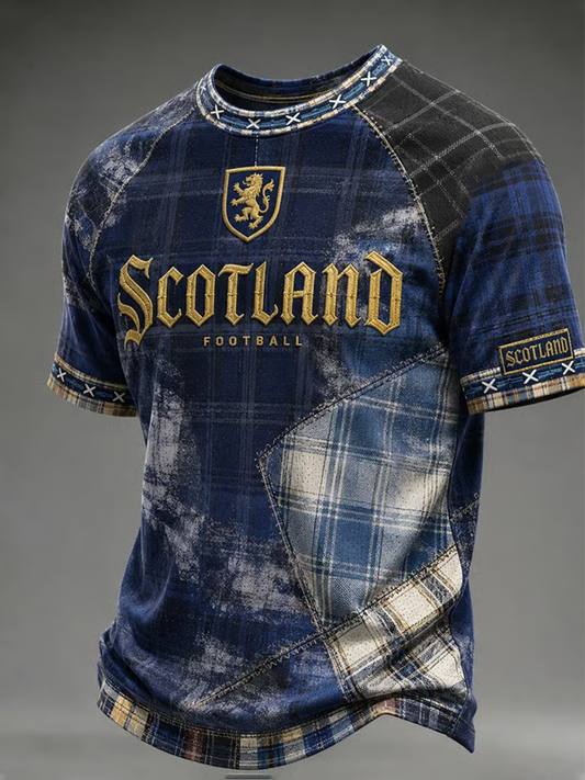 Men's UK Football Lover Scotland Printed short sleeve t-shirt
