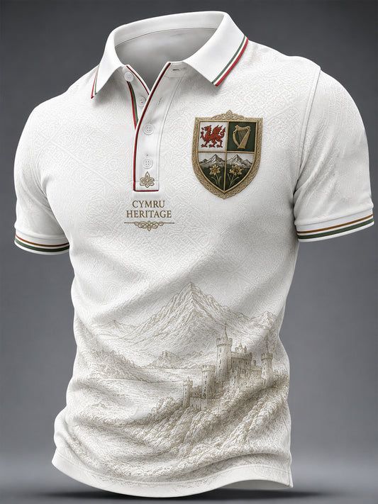 Men's Welsh Dragon Celtic Heritage Printed Shirt