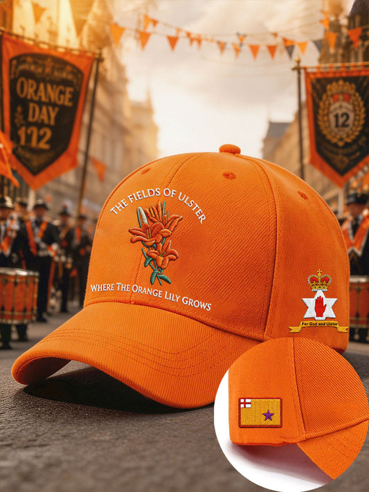 Unisex 14 July Orangemens Day FDloral Art Printed Hat