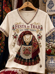 Women's Festas d'Agonia Portugal Art Printed T-shirt