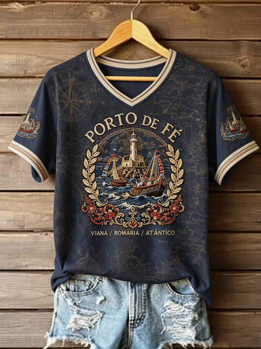 Women's Festas d'Agonia Portugal Art Printed T-shirt