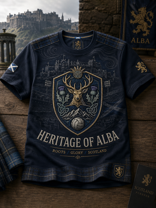 Men's UK Football Lover Scotland Printed short sleeves t-shirt