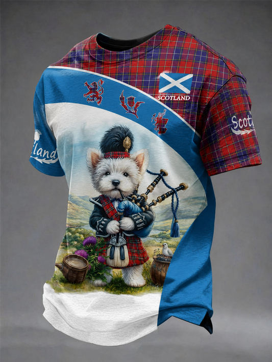 Men's UK Football Lover Scotland Printed short sleeves t-shirt