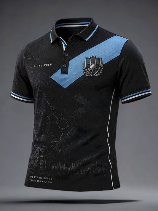 Men's Scotland Western Rugby Lover Printed Casual Tops