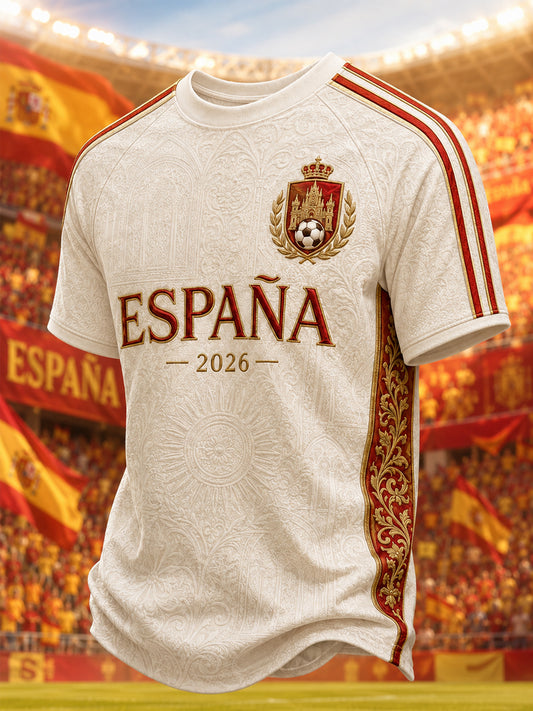 Men's Gift For Football Fans Print Casual Tee