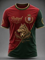 Men's Portuguese Football Printed T-shirt