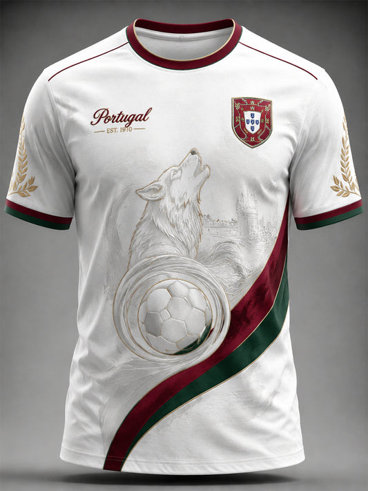 Men's Portuguese Football Printed T-shirt