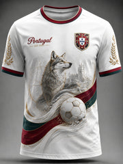 Men's Portuguese Football Printed T-shirt