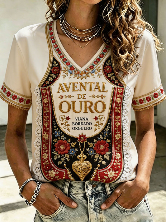 Women's Festas d'Agonia Portugal Art Printed T-shirt
