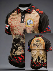 Men's Battle of The Somme Veteran Printed Casual Tops