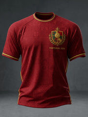 Men's Portugal Football Printed T-shirt