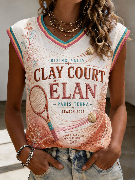 Women's Caly Court Paris Tennis Vests