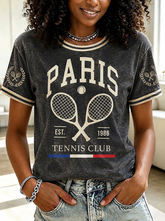 Women's Paris Tennis Club Short-sleeved T-shirt