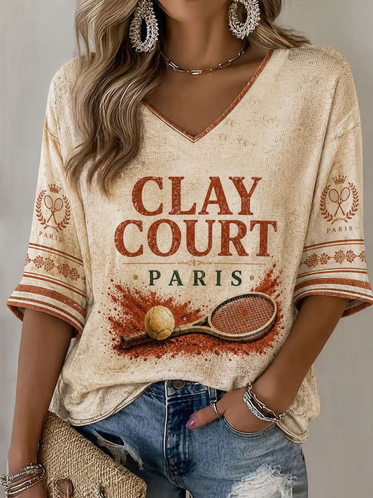 Women's 2026 Clay Court Paris Waffle T-shirt