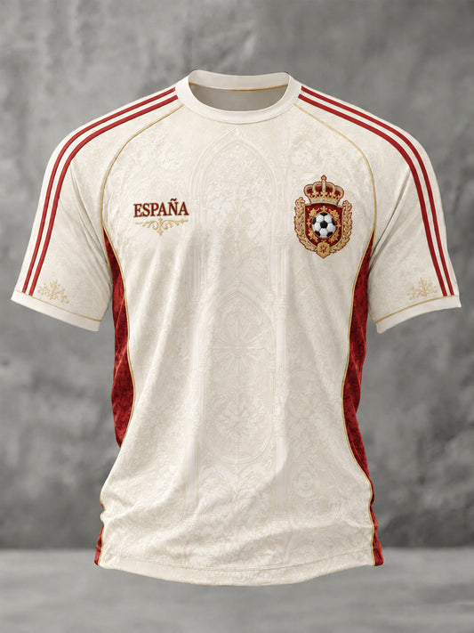 Men's Gift For Football Fans Print Casual Tee