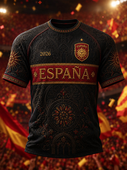 Men's Gift For Football Fans Print Casual Tee
