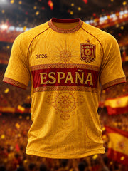 Men's Gift For Football Fans Print Casual Tee