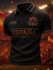 Men's Gift For Football Fans Print Casual Polo