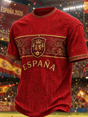 Men's Gift For Football Fans Print Casual Tee