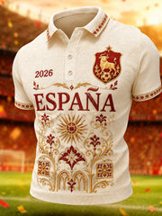 Men's Gift For Football Fans Print Casual Polo