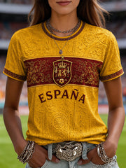 Women's Gift For Football Fans Print Casual Tee
