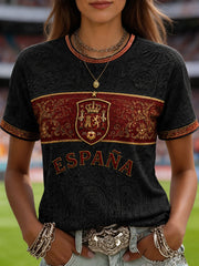 Women's Gift For Football Fans Print Casual Tee