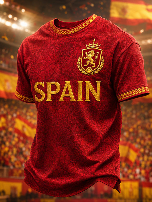Men's Gift For Football Fans Print Casual Tee