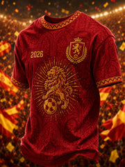 Men's Gift For Football Fans Print Casual Tee