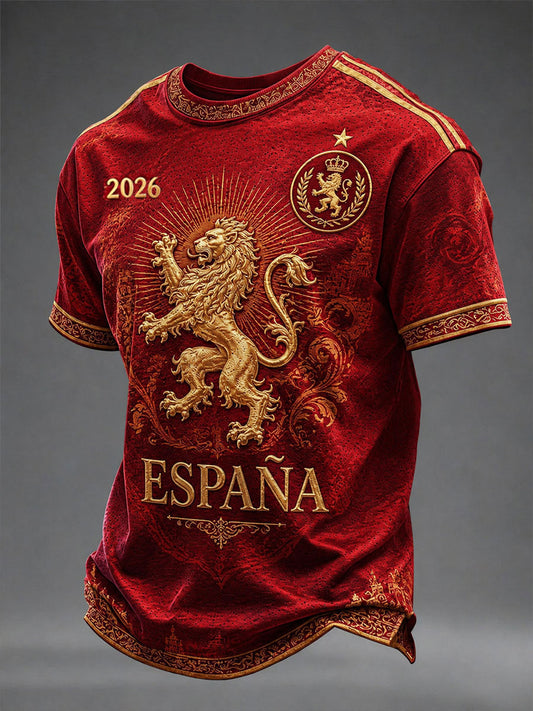 Men's ESPAÑA Football Short Sleeves T-shirt