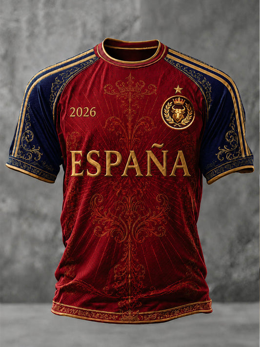 Men's ESPAÑA Football 2026 Short Sleeve T-shirt