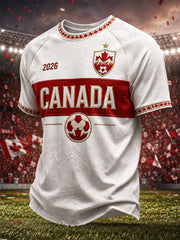 Men's Gift For Football Fans Print Casual Tee