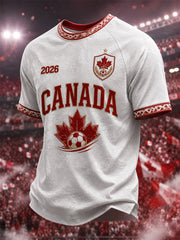 Men's Gift For Football Fans Print Casual Tee