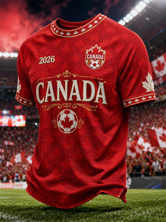 Men's Gift For Football Fans Print Casual Tee
