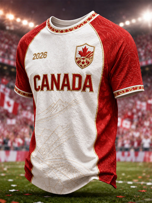 Men's Gift For Football Fans Print Casual Tee