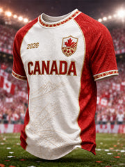 Men's Gift For Football Fans Print Casual Tee