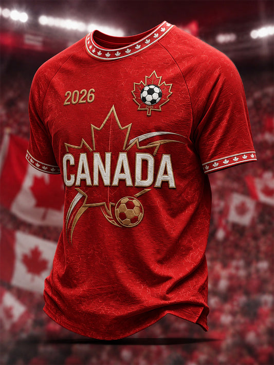 Men's Gift For Football Fans Print Casual Tee