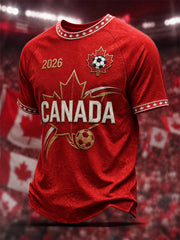 Men's Gift For Football Fans Print Casual Tee