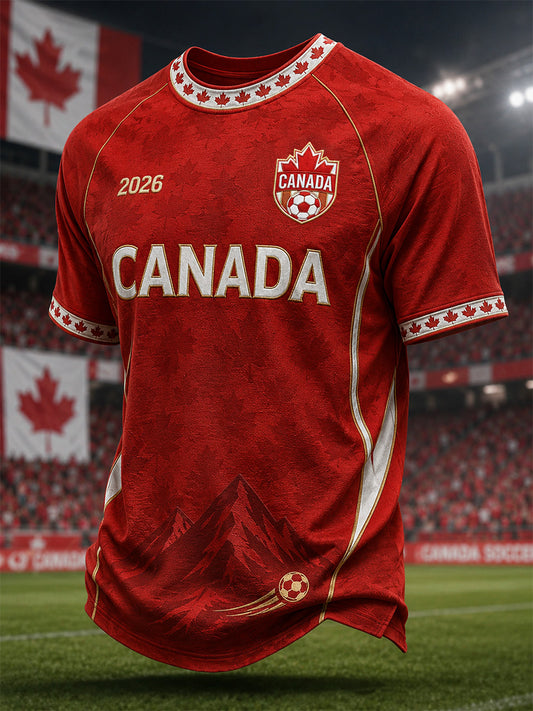 Men's Gift For Football Fans Print Casual Tee