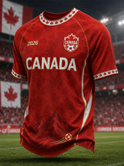 Men's Gift For Football Fans Print Casual Tee