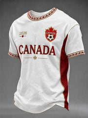 Men's Gift For Football Fans Print Casual Tee
