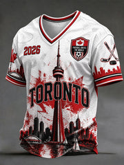 Men's 2026 Canada Soccer V-Neck T-Shirts