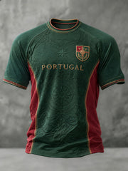 Men's Portugal Football Printed T-shirt