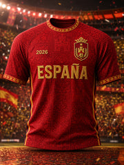 Men's Gift For Football Fans Print Casual Short Sleeve T-Shirt