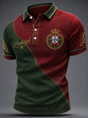 Men's Portuguese Football Print Casual Top