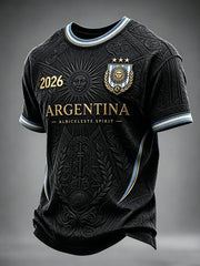 Men's Argentina Football Short Sleeve T-shirt